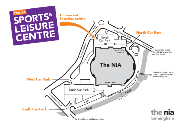 The NIA Sports and Leisure Centre Map